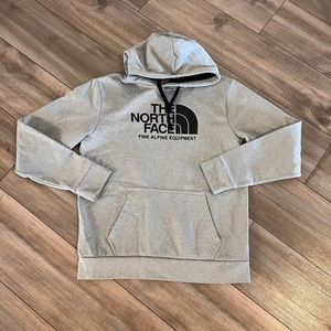 North Face Grey Athletic Workout Hoodie Men Medium